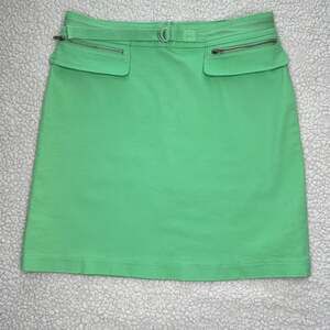 Tahari Bright Green Casual Belted Skirt 2